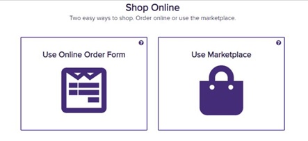 Shop and order online